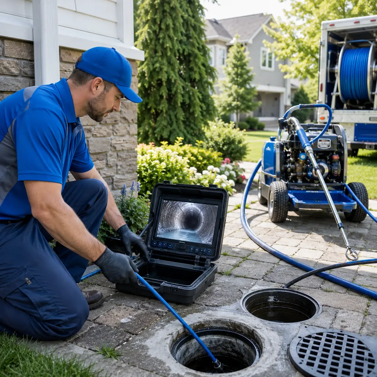 Outdoor drain cleaning professionals serving West Finley, PA