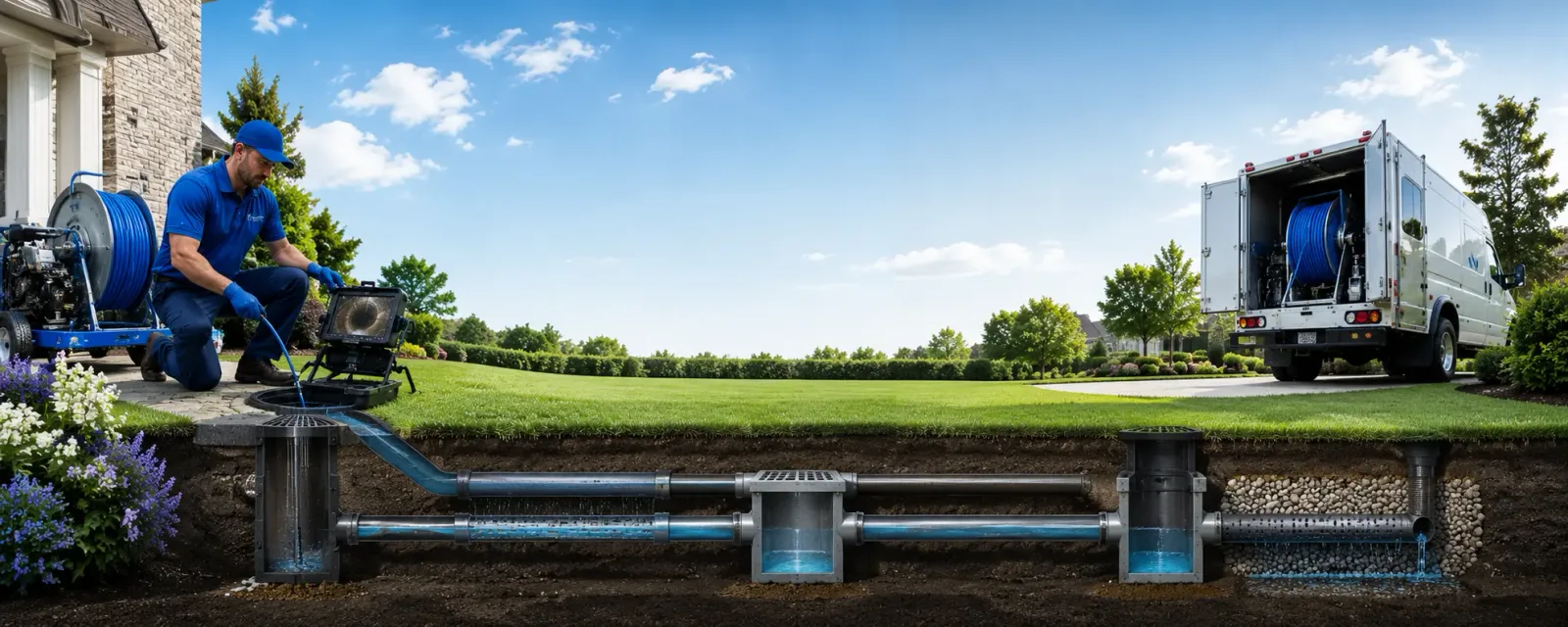 Outdoor drain cleaning information for West Finley, PA